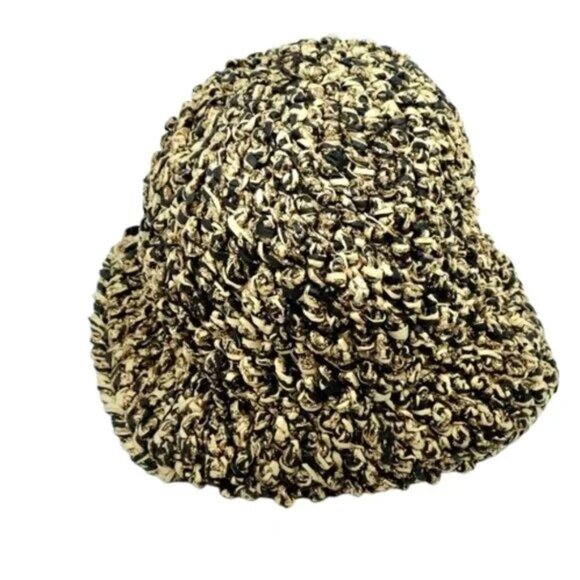COACH~Straw Crochet Bucket Hat WOMENS SIZE MED/LARGE NEW WITH TAG main image 4